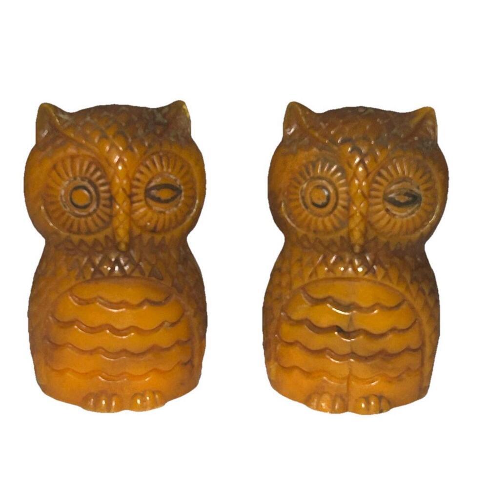 Vintage Winking Owl Salt & Pepper Shaker Set